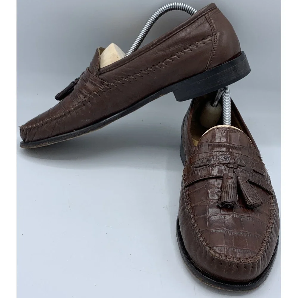 Florsheim Pisa Cognac Tassle Loafers Men's‎ 9.5 D 18469